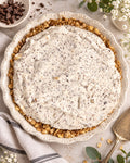 Chocolate chip pie with oatmeal crust